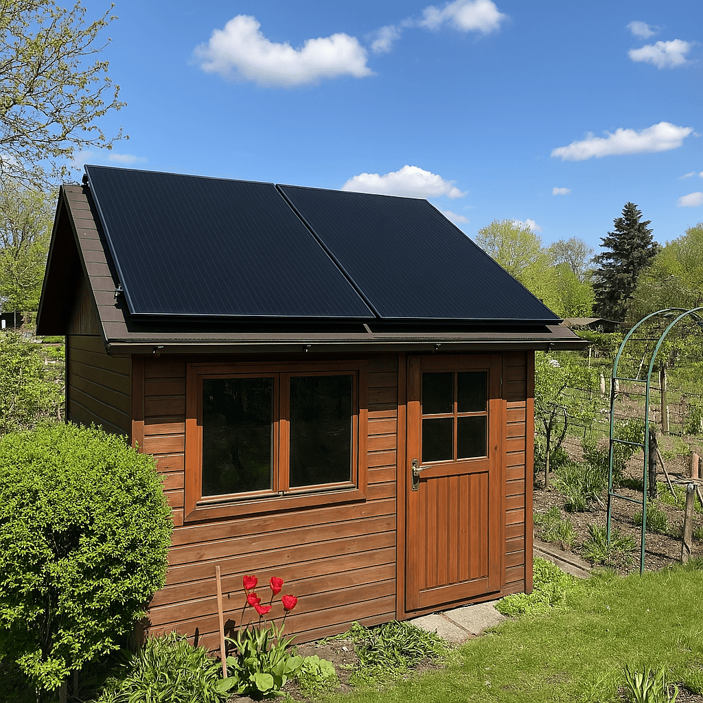 Solaranlage im Garten